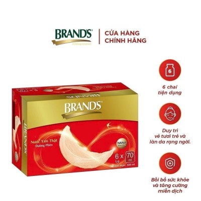 Nước yến thật đường phèn Brand's 70ml